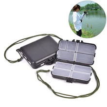 Черная Водонепроницаемая коробка для рыбной ловли, Рыбная ловля приманки мешок сумка для хранения с отсеком снасти