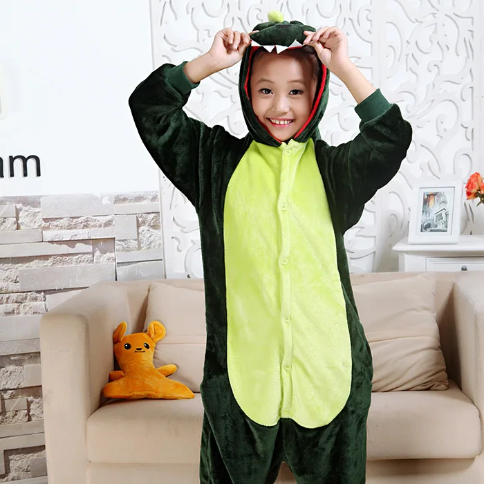 Пижамы с животными для мальчиков, теплая зимняя детская пижама, Детская Пижама, пижама для детей, Пижама для малышей
