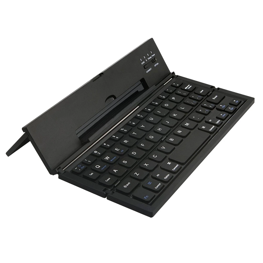 Универсальный портативный складной беспроводной Bluetooth клавиатура с подставки для IOS Andriod windows смартфон планшеты черный