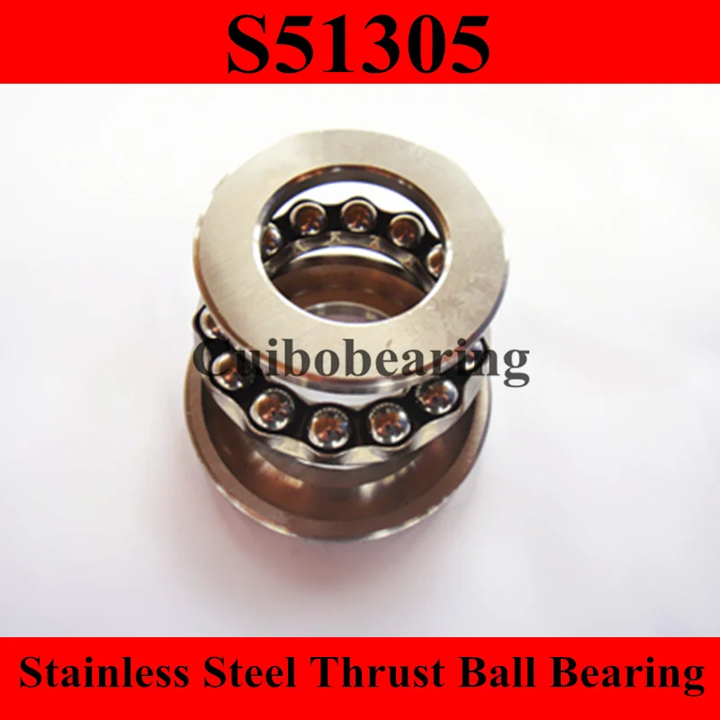 

S51305 stainless steel thrust ball bearing size:25x52x18mm