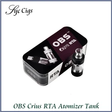 D’origine OBS Crius RTA Atomiseur 4.2 ml Vaporisateur RTA Débardeur Remplissez côté Facile Sous ohm Atomiseur pour Cigarette Électronique Mod boîte