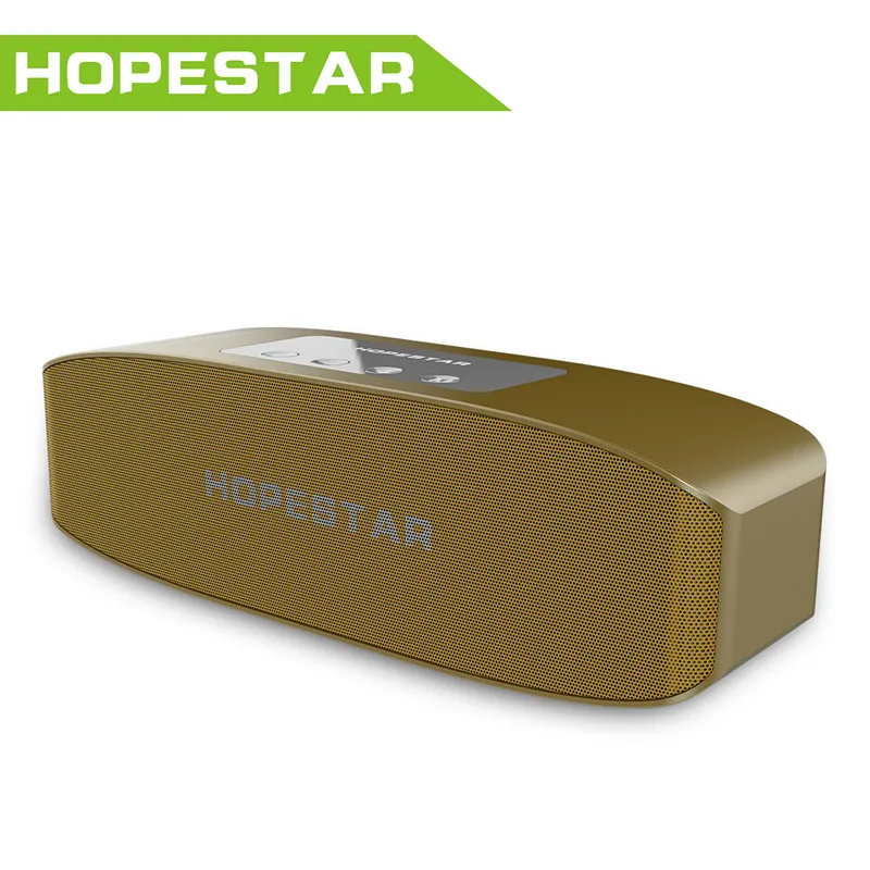 HOPESTAR H11 динамик fm-радио беспроводной громкий динамик стерео звук MP3 музыкальный плеер Поддержка tf-карты Мобильная мощность - Цвет: gold H11