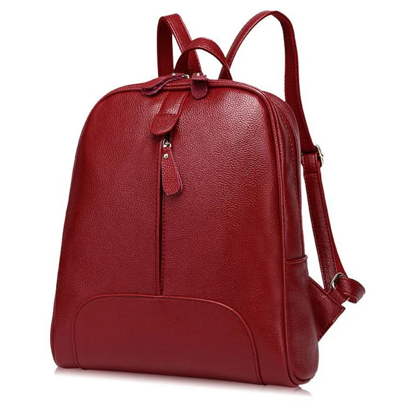 New Fashion Women Backpacks Promotions Brand Composite Leather Backpack 4 Colors Leather Student Schoolbag Lady Travel