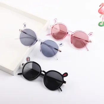 

2019 NEW year Model kids sunglasses 3-8 years Rabbit Ear Lovely glasses Outdoor Protect UV400 Cartoon Cute girls Eyewear N346