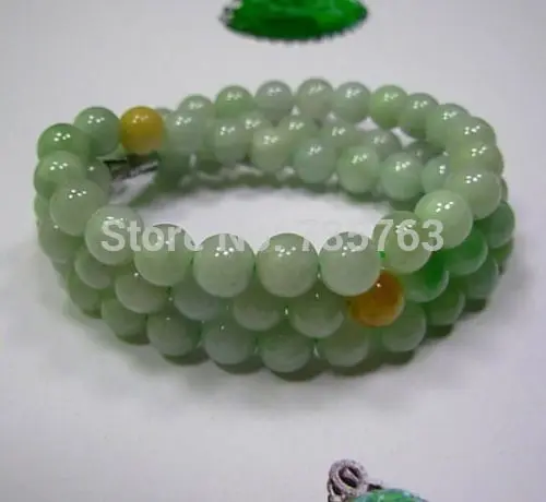 

xiuli 0014995 Certified Beautiful Natural Grade A Jade Jadeite Bead Necklace Pendant