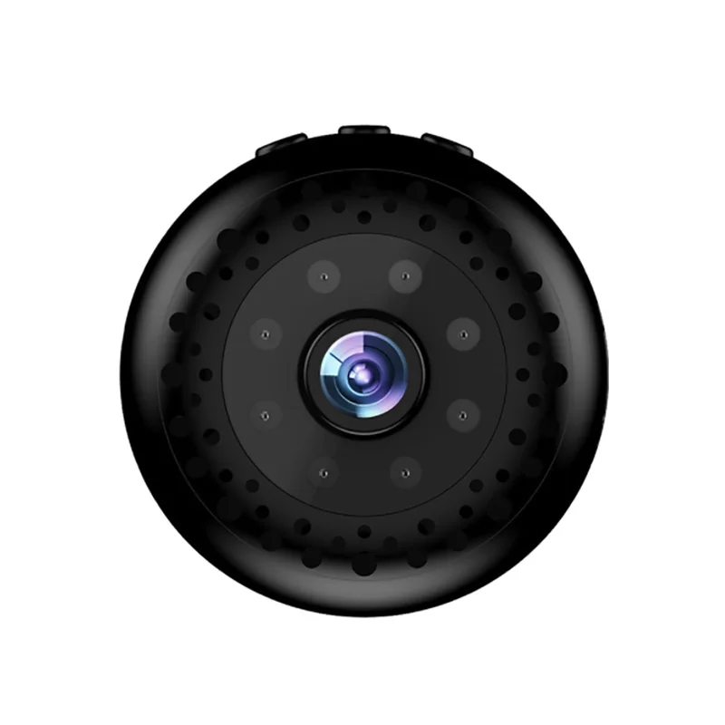 Мини Wi-Fi камера с пультом дистанционного управления видео записывающая камера очень маленькая легко скрываемая Камера Двойная защита паролем Мини видеокамера - Цвет: Черный