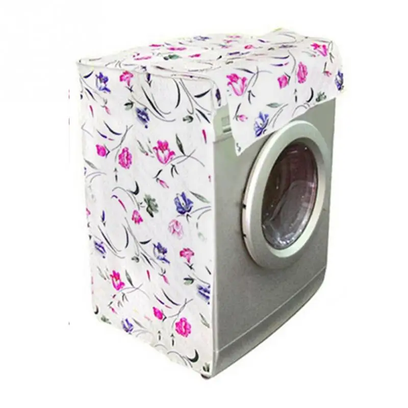 

Floral Flower Pattern Thicker Waterproof Durable Washing Machine Zippered Dustproof Cover