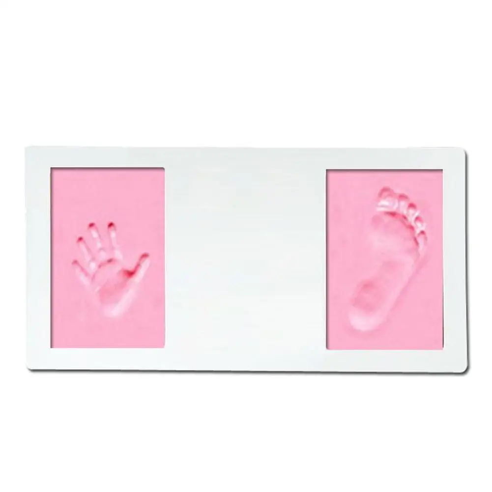Отпечаток руки ребенка форма в виде отпечатка ноги коврик безопасный легко чистить не бардак руки печать ног коврик прекрасный Keepsake - Цвет: pink