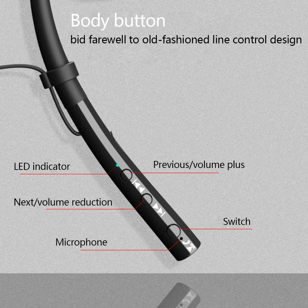Для прослушивания музыки bluetooth-гарнитура с двойным подвижным кольцом, 4 ядра, шумоподавление, Bluetooth 5,0, Висячие шеи, Висячие уши, беспроводные