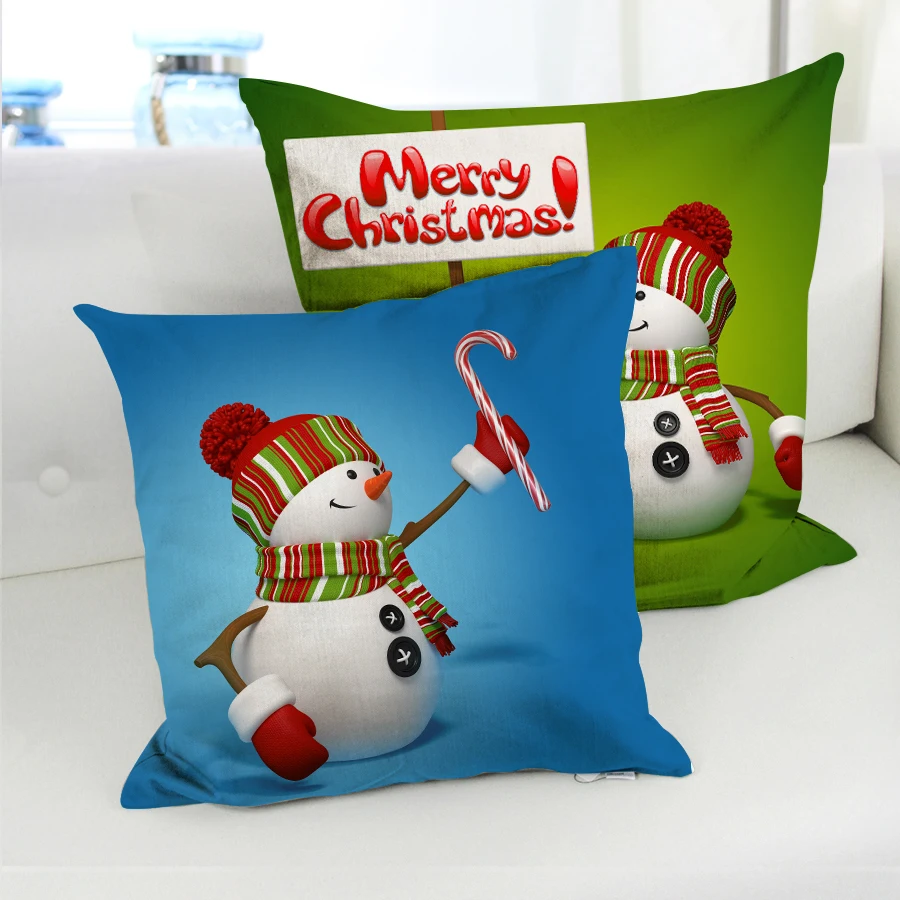 Рождественская декоративная наволочка с рисунком 45x45 см|christmas cushion covers|cushion covercushion