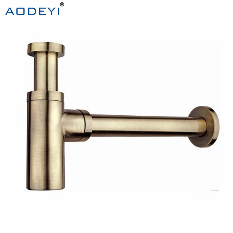 Online AODEYI Messing Bad Becken Waschbecken Tap Flasche Falle Drain Kit Abfall FALLE Pop Ablauf Desodorierung Gebürstet Gold Schwarz  bronze Chrom