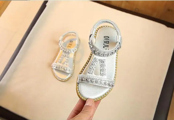 Детские сандалии для девочек Diamond сандалии для девочек детские сандалии, для девочек обувь новые летние Бантом принцессы
