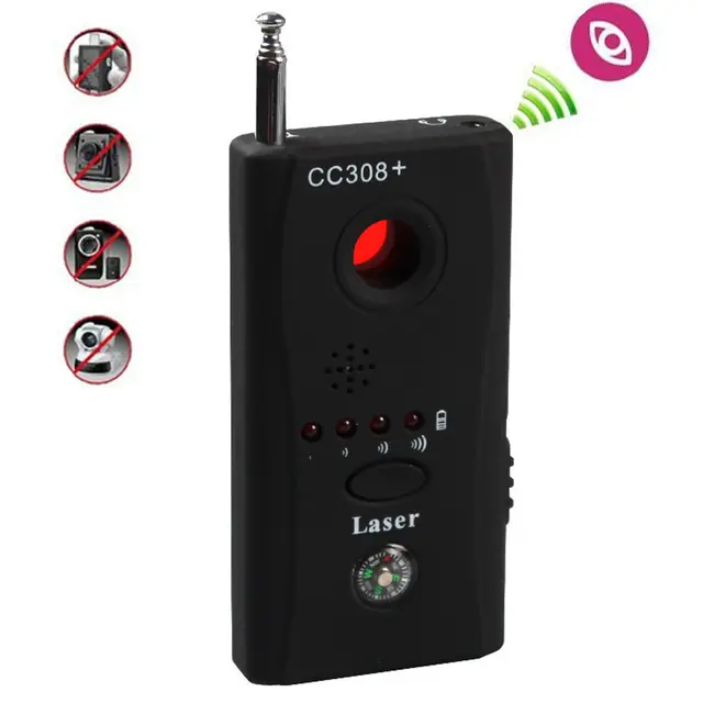 CC308+ Full Range RF Signal Camera Bug Detector GPS Laser GSM WiFiin
