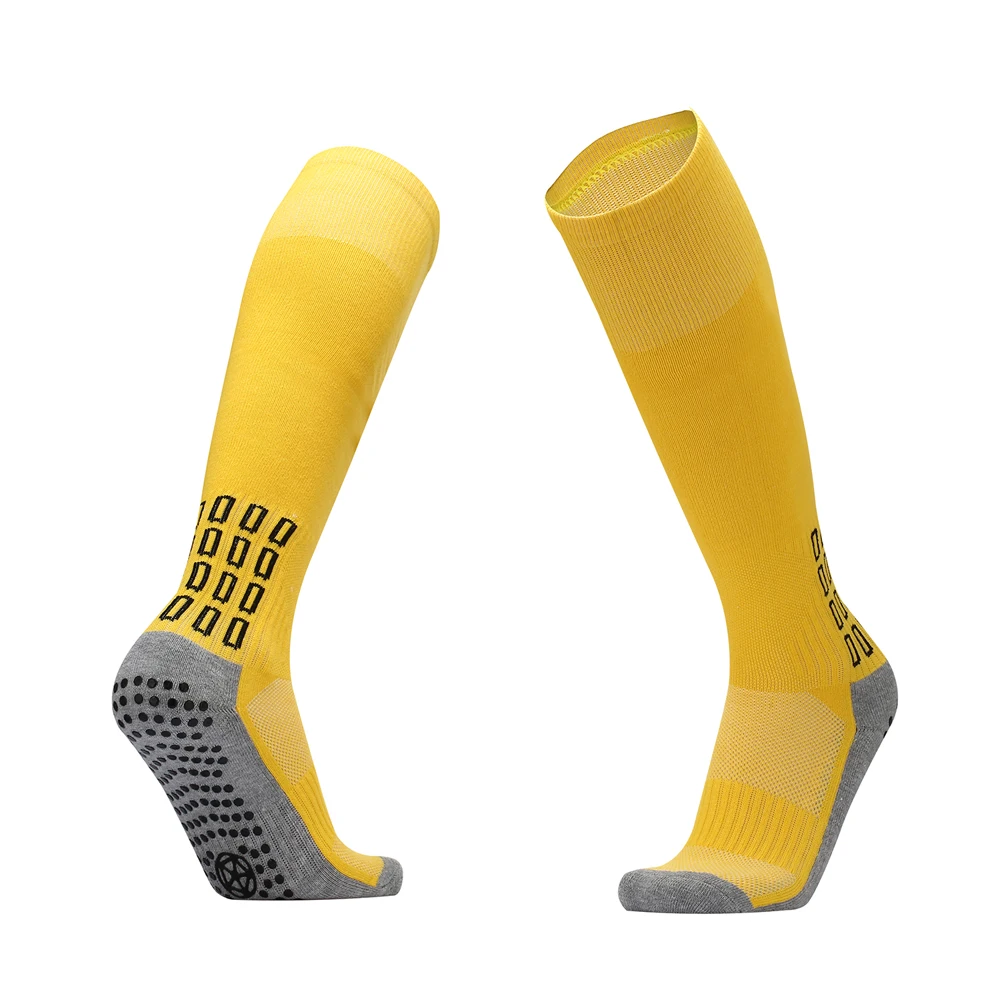 Новые мужские и женские футбольные носки мужские спортивные волейбольные чулки для регби гольфы из силикагеля Нескользящие длинные Дышащие носки