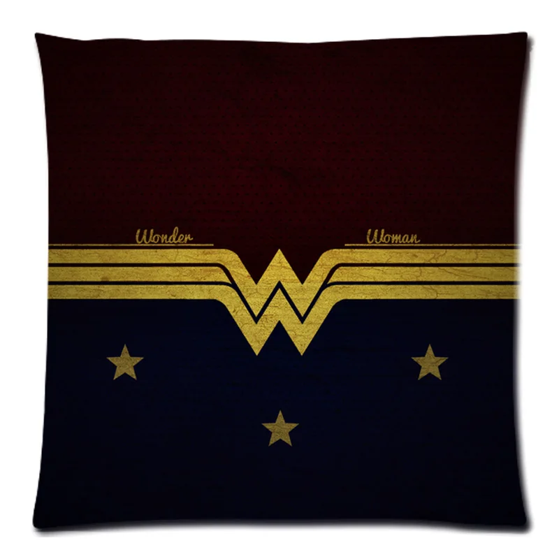 Wonder Woman двусторонний чехол для подушки Обычный дизайн полиэстер наволочка украшение подарок талия наволочка 1" x 18"
