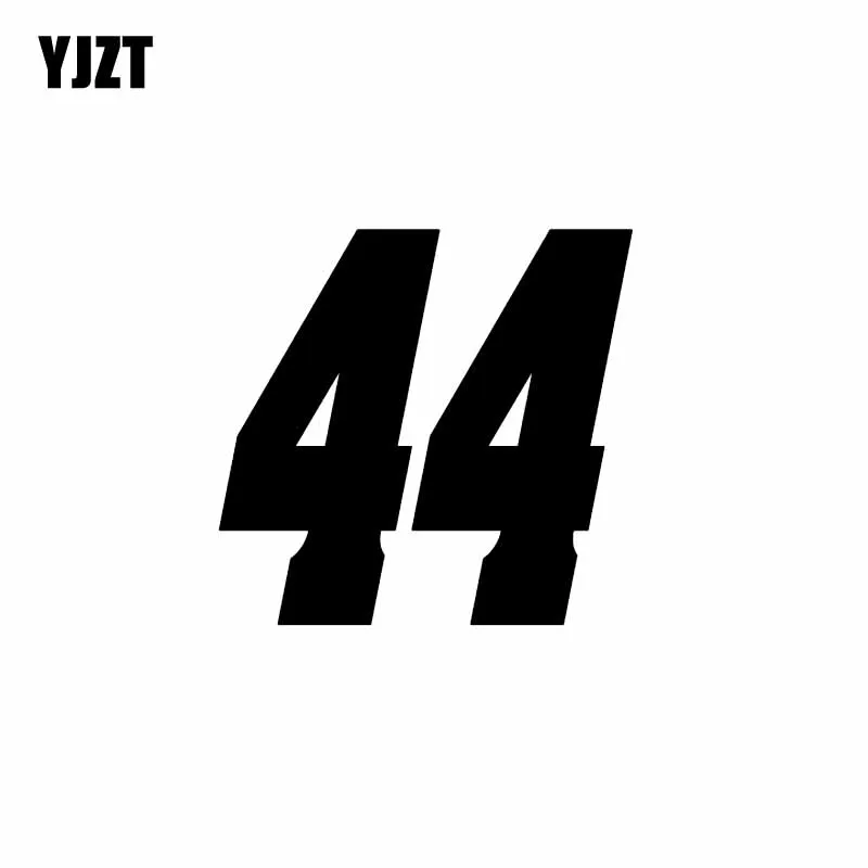 YJZT 13 3 см * 14 смешной номер 44 Виниловая Наклейка Декор Автомобильная наклейка