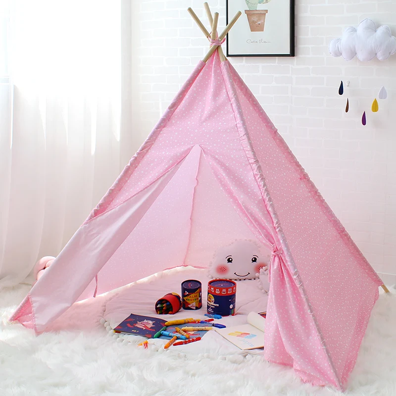 Детская палатка игровой домик для детей Tipi украшение детской комнаты складной