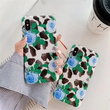 Pohiks Fashion Plant Leaf Case For iPhone XS Max XR 8 7 6 Plus Ink Painting Rose Flower Soft Case Cover For iphone 7 8 6 6s plus Pohiks Fashion Plant Leaf Case For iPhone XS Max XR 8 7 6 Plus Ink Painting Rose Flower Soft Case Cover For iphone 7 8 6 6s plus