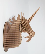 Unicorn head ornament,animal wood carving,decorative items,unicorn home decor,MDF DIY craft,home wall hanging,decorative objects