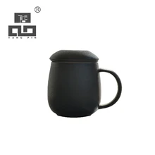 TANGPIN черная посуда керамическая чайные кружки с фильтрами кофейная чашка портативная кружка для путешествий 350 мл