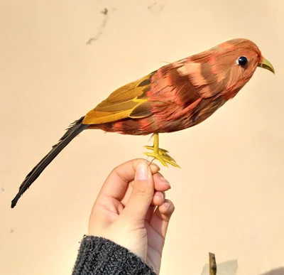

about 22cm simulation thrush model toy plastic & furs bird gift 1218