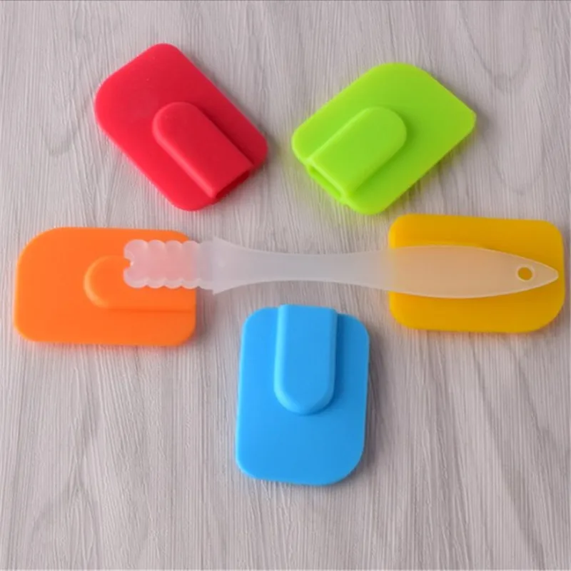 

VOGVIGO 1Pc Kitchen DIY Utensils Pastry Tool Silicone Spatula Baking Scraper Butter Butter Handle Cake Spatula Cooking Brush