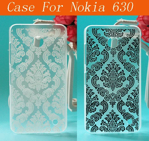 Популярный винтажный черный и белый чехол с рисунком Пейсли для nokia 630 Модный