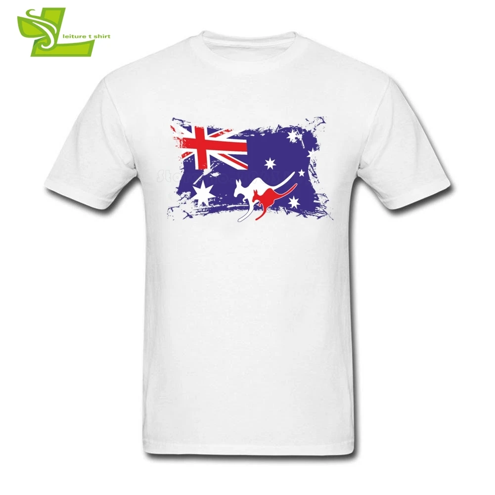 Australia Australian Flag Kangaroos T Shirt Male New Arrival Tee Shirts