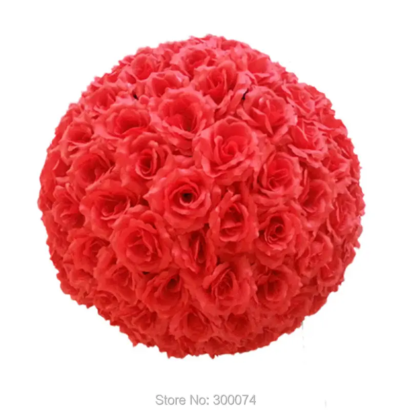 B001 wedding flower ball red