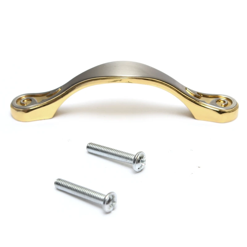 

Beautiful Design Silver Door Pull 64mm Modern Kitchen Cabinet Door Drawer Hardware Pull Handles Zinc Excellent Quality