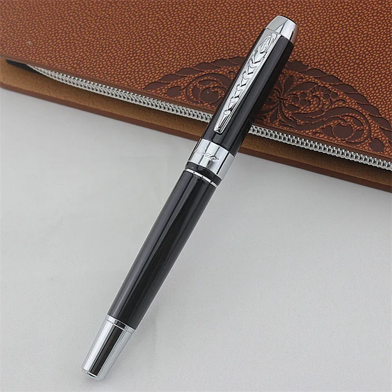 Jinhao 250 черный Золотой резьба перьевые ручки высокого качества Nib Роскошные чернила офисная деловая Ручка высокого класса студенческий подарок перо ручка