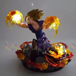 Dragon Ball Z Гохан Супер Saiyan своих кулак Светодиодная лампа настольная лампа аниме Dragon Ball Супер Сын Гохан Декор лампа