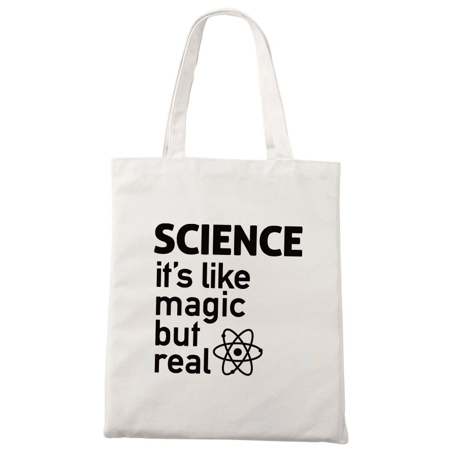 Химия сумка холщовая я сделал шутку научная унисекс модная дорожная сумка для хранения забавные гики хозяйственные сумки