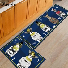 Zeegle коврики для двери с принтом собаки, Нескользящие Коврики для улицы, коврики для детской комнаты, ковры для кухни, впитывающие коврики для ванной комнаты