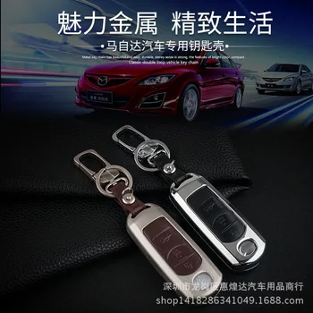 

Car Key Holder Case for MAZDA CX-5 mazda2 mazda 3 mazda 5 mazda 6 CX-7 Genuine Leather CX5 CX7 Car Key Cover Accessory Auto