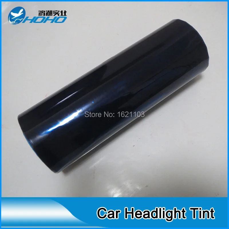 Dark Blue Self Adhesive Car Headlight Tint Film 24 inches by 100 ftin