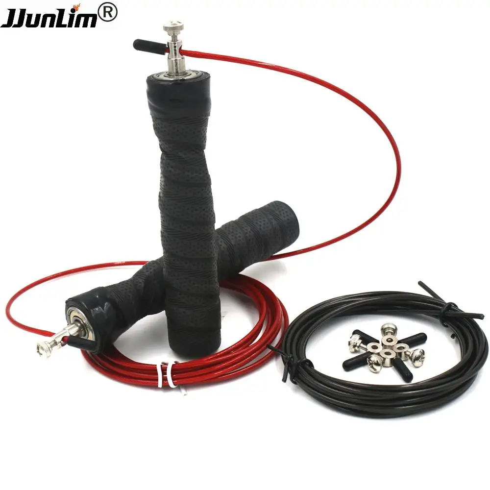 Skipping Rope+Spare Rope&Screw Metal Bearing Anti Skid Handle Ultra