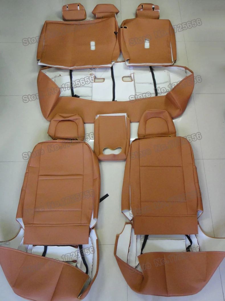 AutoDecorun 14 шт./компл. сиденье из натуральной кожи чехлы для Subaru Forester 2013 аксессуары сиденья Коврики для стола или пола