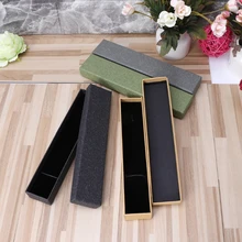 Элегантная длинная коробка для часов, Подарочная коробка для ювелирных изделий со съемным ватным тампоном, аксессуары для женских часов