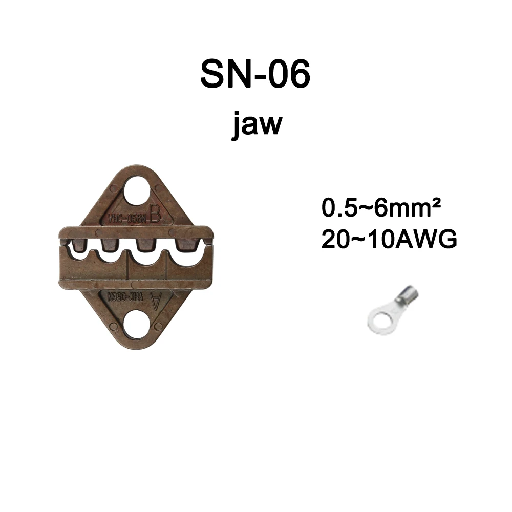 Мини Европейский Стиль штампы наборы для SN SN48B обжимные плоскогубцы серии ручной обжимной инструмент и для SN28B SN02B SN11011 SN02 SN0325 SN06 - Цвет: SN-06