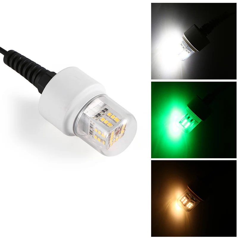 

15W 36 LEDs Underwater Night Fishing Light 360 Degree 12V LED Fish Finder Lamp with 5.5M Cord