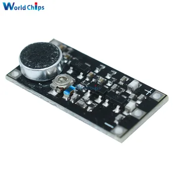 

Mini FM Transmitter Wireless Microphone Surveillance Frequency Board Module For Arduino Adjustable Capacitor DC 3V 9mA 88-115MHz