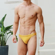 Летние мужские выпуклые u-образные пуговки, купальный костюм, водонепроницаемые бикини, пляжный купальник для купания, сёрфинга, купальный костюм Sunga, быстросохнущее Спортивное нижнее белье