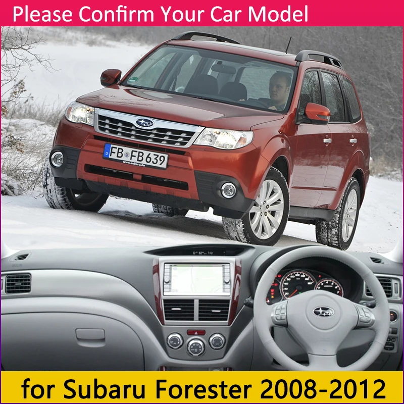 Для Subaru Forester 2008 2009 2010 2011 2012 анти скольжения мат приборной панели ковровые