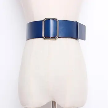 

Women's runway fashion genuine leather Cummerbunds female Dress Corsets Waistband Belts decoration wide belt R1705