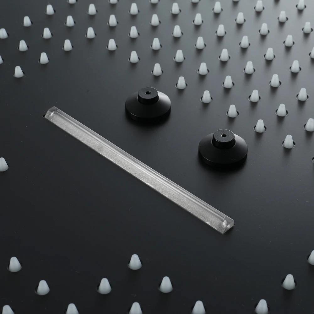 Colorful Led Shower Heads 16 Inch Ceiling Rain SUS304 Rainfall & SPA Misty Massage Showers Light Big Showerhead Black Waterfall