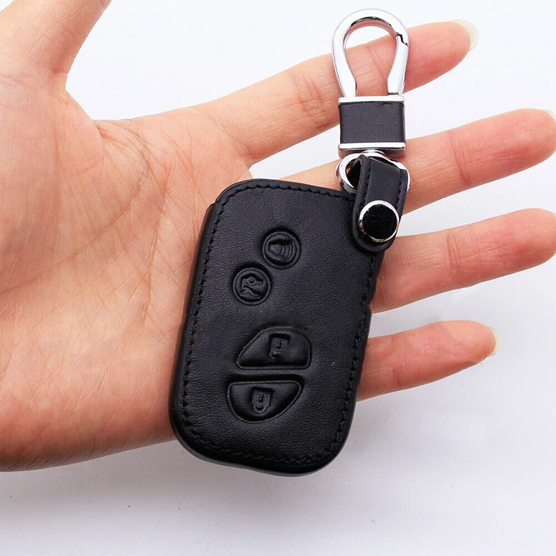 

1pc Car Auto Remote Key Fob Leather Case Cover Accessories For Lexus GX LX RX