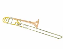 Musical instruments Tenor Trombone Bb Flat with F Attachment Gold Brass Bell with mouthpiece Carry Case Musical instruments Tenor Trombone Bb Flat with F Attachment Gold Brass Bell with mouthpiece Carry Case