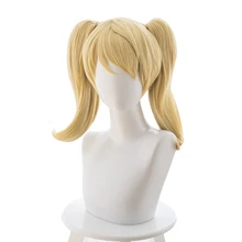 OW ангела Циглер милость косплей парик пучки Парик желтый парик с хвостиком милость ангела Циглер желтый парик для косплея для девочек женщин