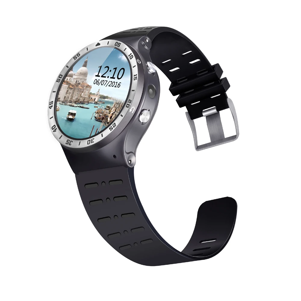 New 3G Smartwatch Phone 1.33'' Android 5.1 MTK6580 Quad Core 8GB ROM 2.0MP Camera WiFi Bluetooth He